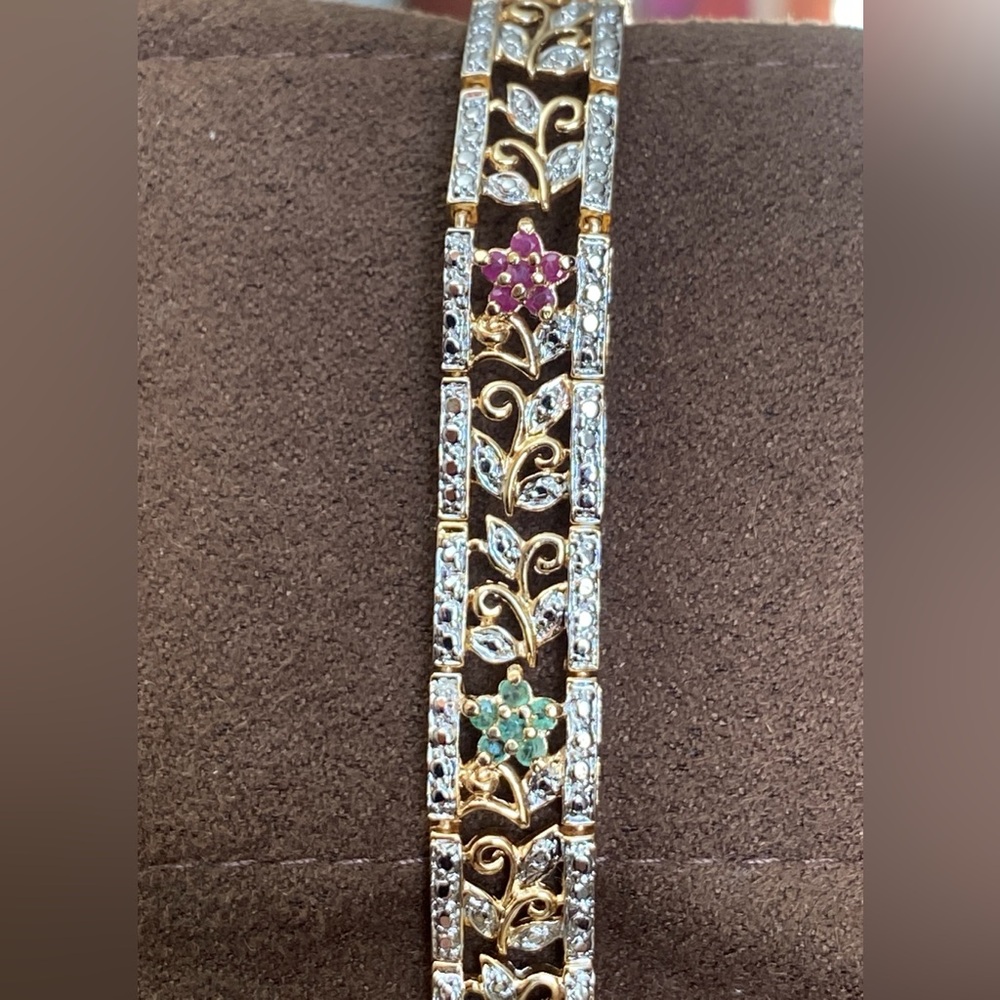 Ross Simons 925 Sterling Silver Vermeil Bracelet